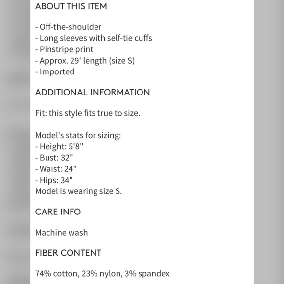 Philosophy Pinstripe Xs 🇺🇸SALE - Picture 3 of 3